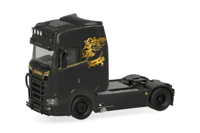 Herpa 321877: H0 LKW Scania CS 20 Hochdach Zugmaschine mit Lampenbügel und Rammschutz
