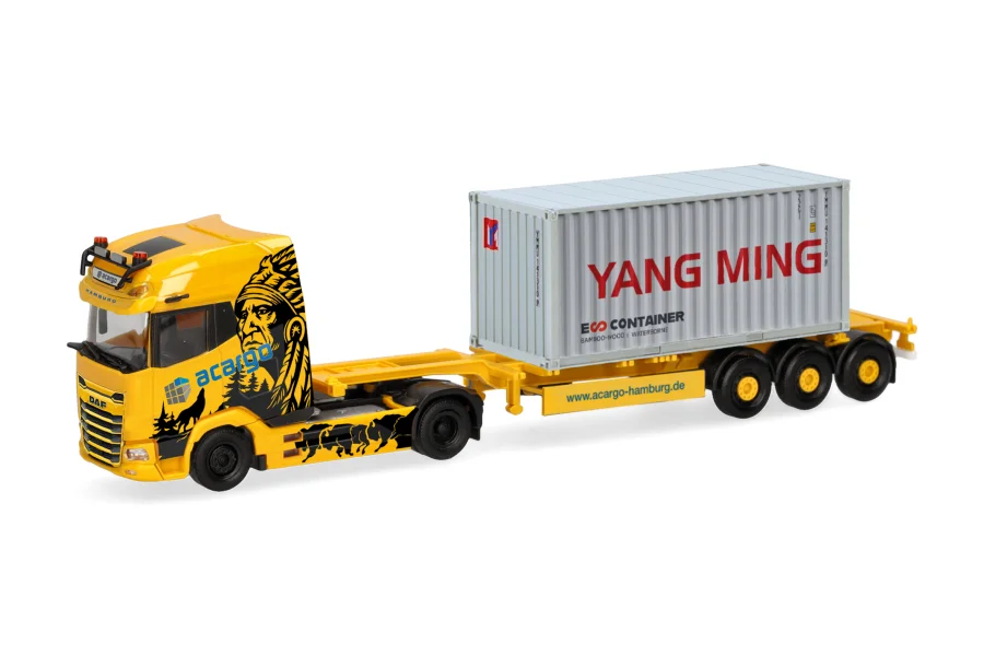 H0 LKW DAF XG+ Container-Sattelzug Acargo YangMing