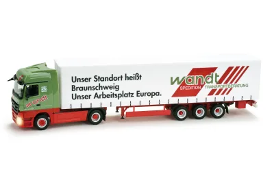 Herpa 461610: MB Actros LH ´08 Gardinenplanen-Sattelzug
