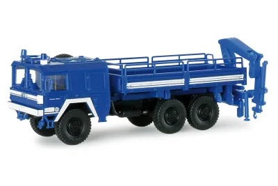 Herpa 742610: MAN 7t Kipper + Kran THW