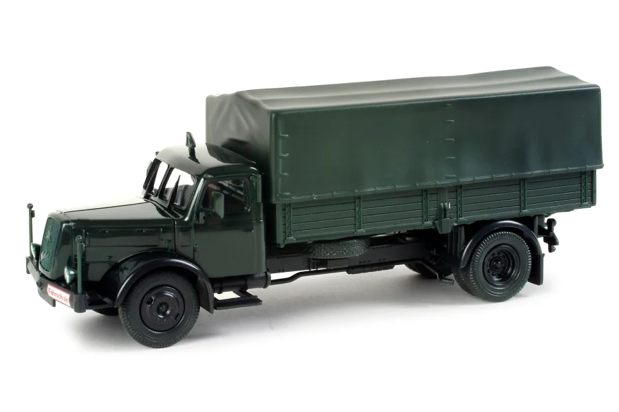 Henschel HS 140 Planen-LKW "BGS Fahrschule"