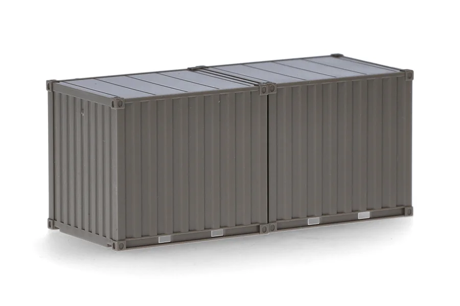2x container 10 ft "Heer", marrone-grigio (senza stampa)