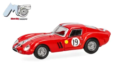 Herpa 87MC000062: MicroCity: Ferrari 250 GTO "19", rot