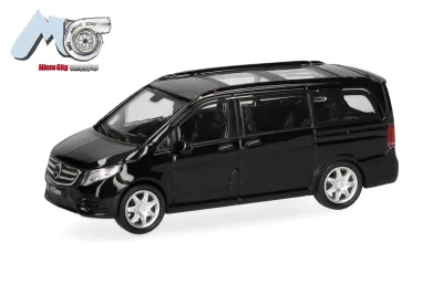 Herpa 87MC000075: MicroCity: Mercedes-Benz V-Klasse, schwarz