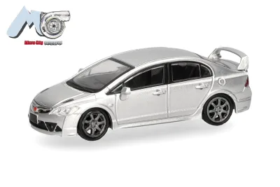 Herpa 87MC000087: MicroCity: Honda Civic FD2, silber