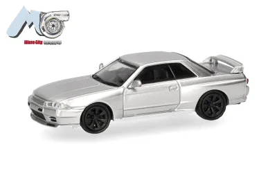 Herpa 87MC000092: MicroCity: Nissan Skyline GTR32, silber