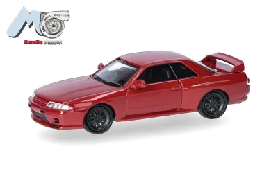 Herpa 87MC000093: MicroCity: Nissan Skyline GTR32, weinrot
