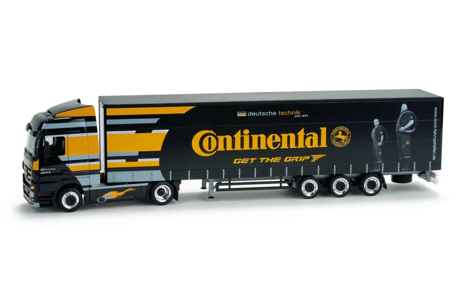 MB Actros LH Jumbogardinenplanen-Sattelzug