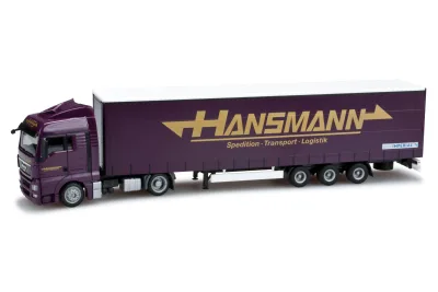 Herpa 902328: MAN TGX XLX Jumbogardinenplanen-Sattelzug