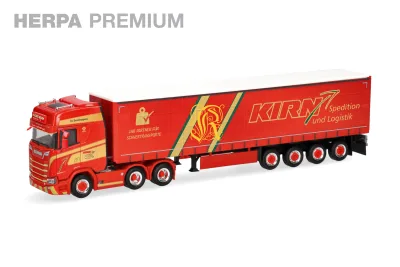 Herpa 962872: H0 LKW Scania CS 20 Hochdach Gardinenplanen-Sattelzug Hans Kirn