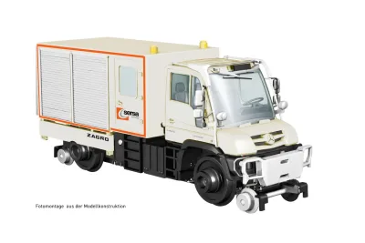 Hobbytrain H43202: Veicoli di servizio ferroviario Unimog bimodale U423