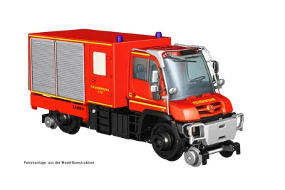 Hobbytrain H43203: Železniční servisní vozidla silničně-kolejový Unimog U423
