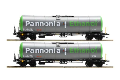 IGRA Model 96110006: 2dílná sada: cisternové vozy Zacns 98, Pannonia, Wascosa