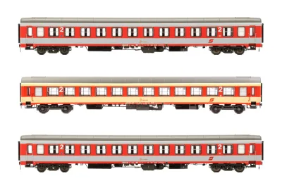 Jägerndorfer 90505: Набір з 3 пасажирських вагонів UIC-X