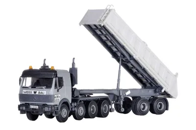 Kibri 13587: H0 LKW Mercedes mit Meiller Sattelkipper