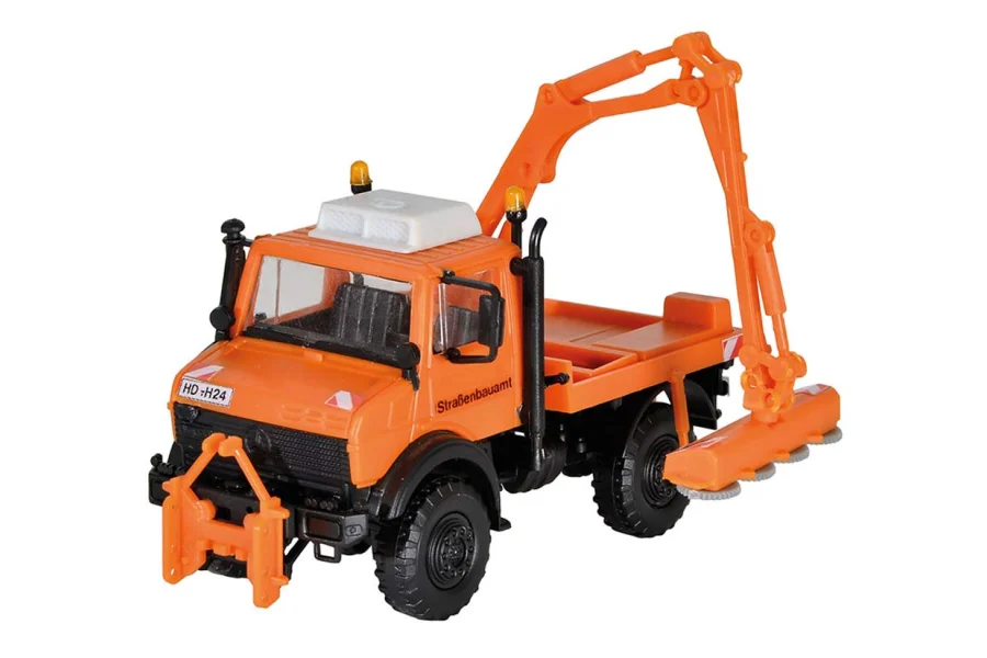 H0 LKW Unimog mit Lichtraumschneidgerät