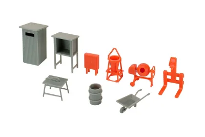 Kibri 38140: H0 Deko-Set Baustellenzubehehör