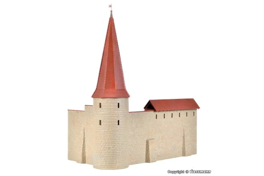 Městská hradba s městskou věží