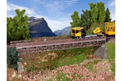 Kibri 39707: H0 Fachwerk -Stahlbrücke eingleisig