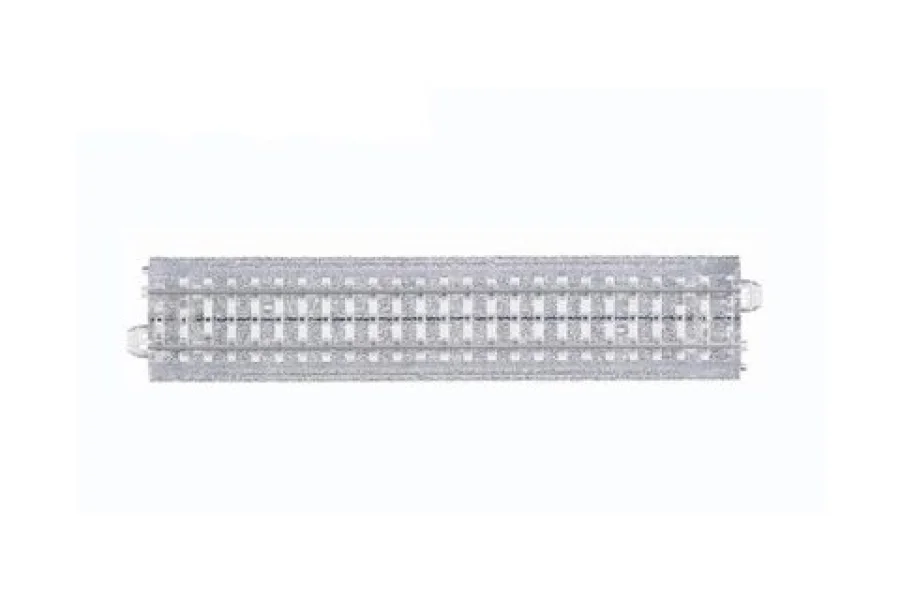 Voie C droite longueur 188,3 mm transparente