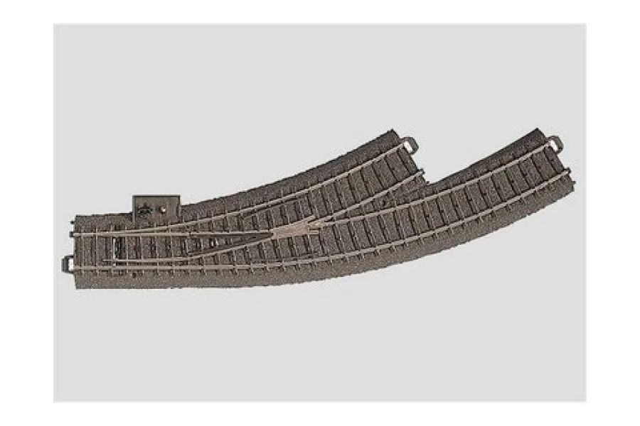 Deviatoio curvo sinistro Märklin raggio 360 mm