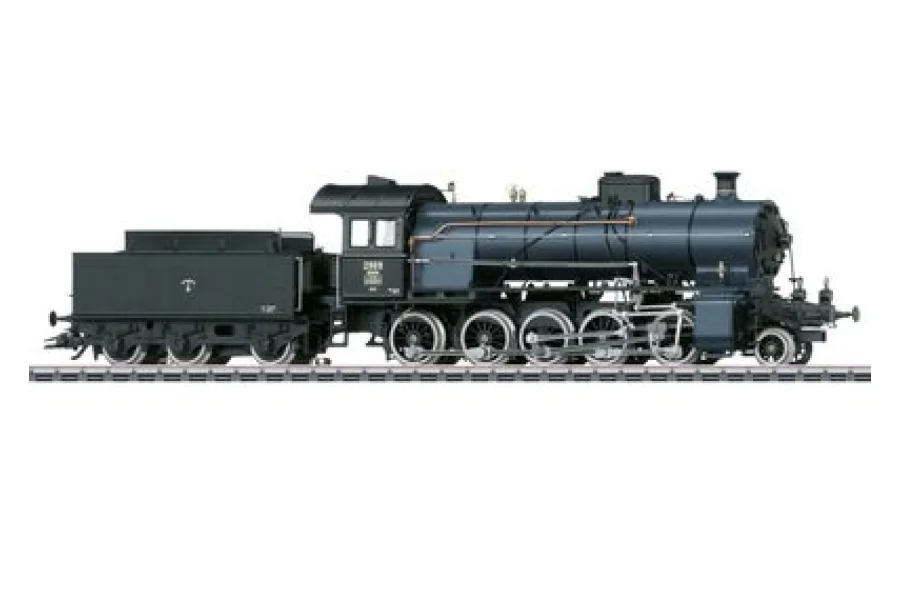 Locomotiva a vapore con tender serie C 5/6 "Elefant"