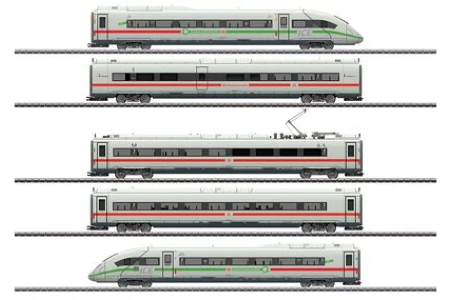 Електропоїзд ICE 4 серія 412/812 із зеленою смугою