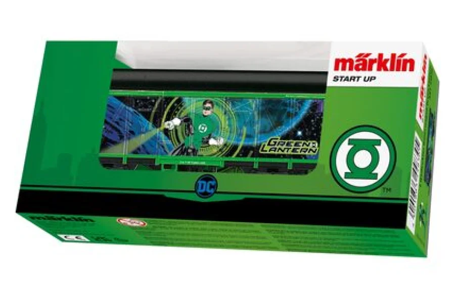 Märklin Start up - vagón de mercancías cubierto Green Lantern