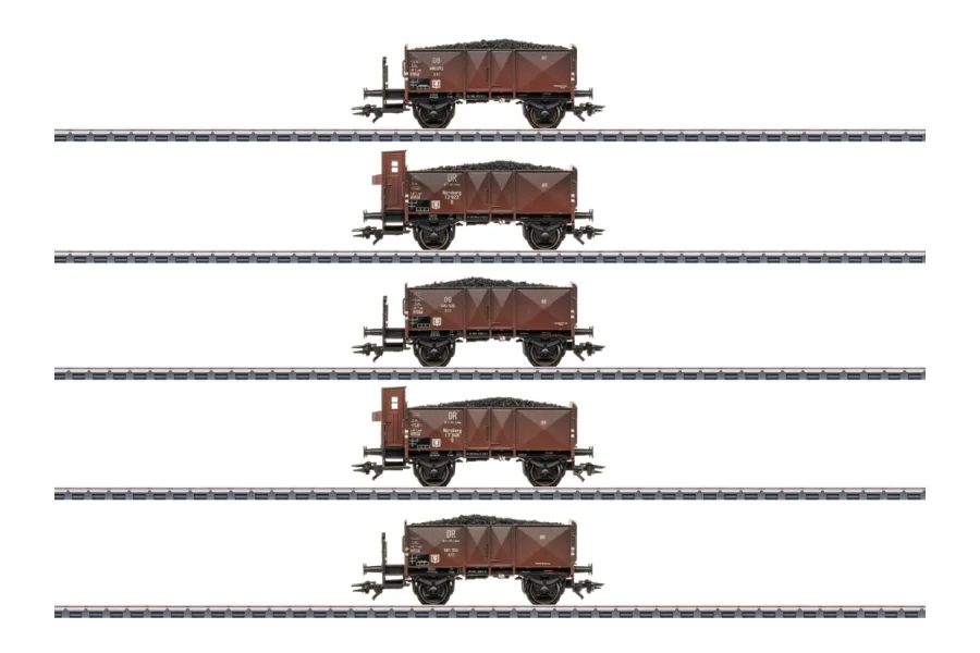 Zestaw wagonów węglowych