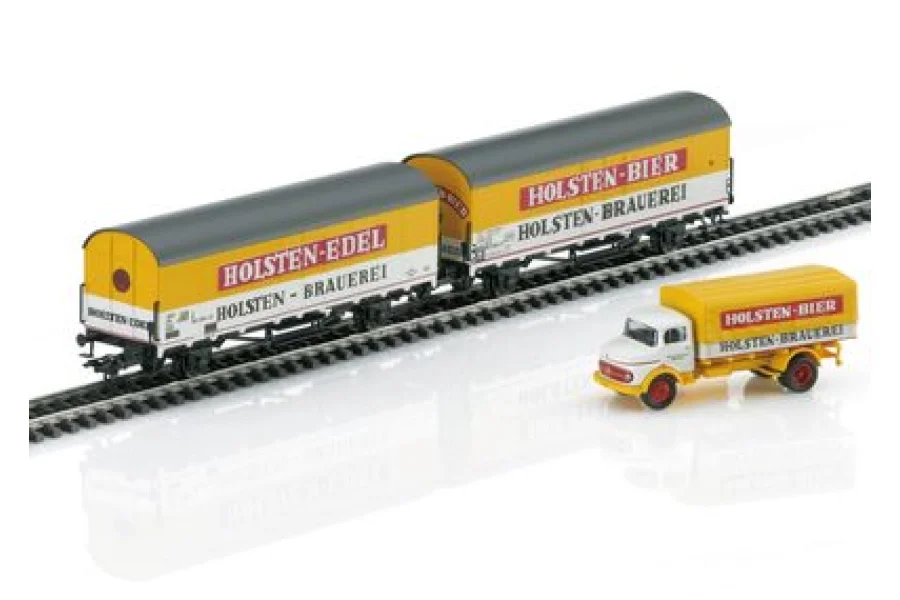 Set de wagons frigorifiques à bière "Holsten"