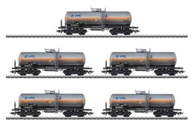 Märklin 46465: Chlorgaskesselwagen-Set VTG