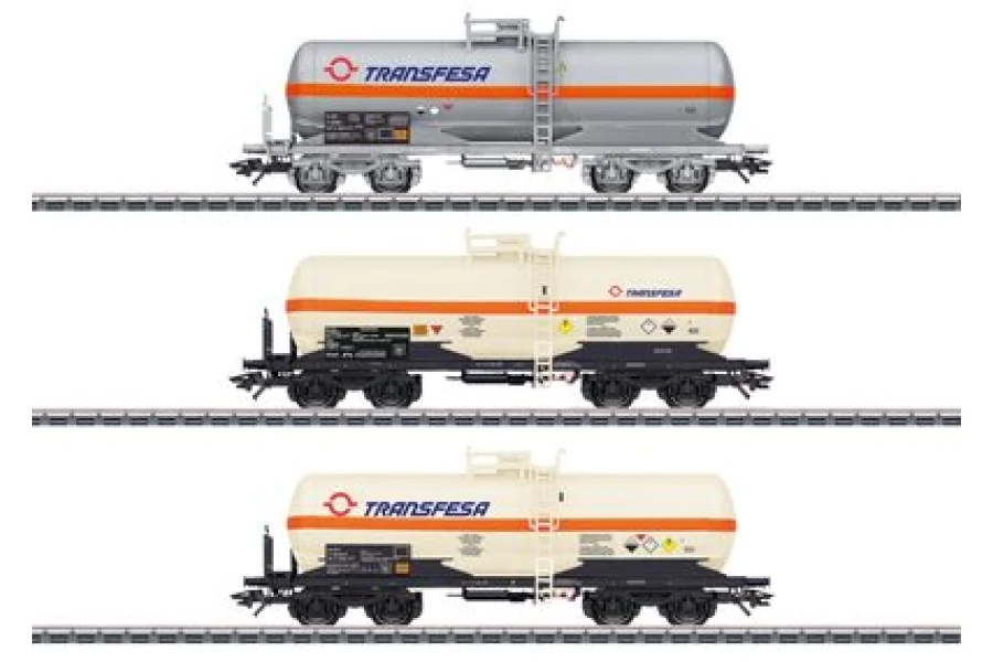 Zestaw wagonów cystern Transfesa