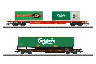 Märklin 47109: KLV-Güterwagenset "Carlsberg und Tuborg"