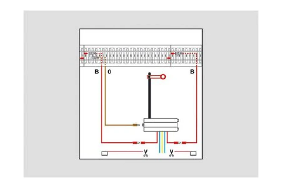 Juego de conexión de señal para vía C, 100 cm