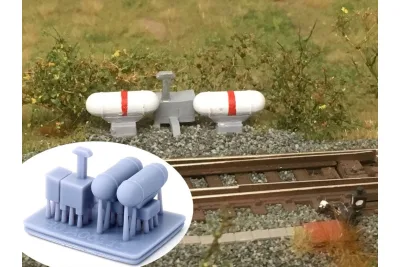 Modellbahn Union H0-A00111: H0 обогрев стрелки с 2 баллонами пропана