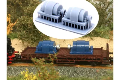 Modellbahn Union H0-A00145: H0 Ladegut Elektromotor 2x