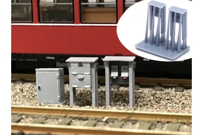 Modellbahn Union H0-A00268: H0 Steckdosengerüst 2x