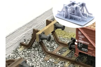 Modellbahn Union H0-A00358-25: H0 történelmi ütközőbak 2. sz., 2x