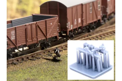 Modellbahn Union H0-A00432: H0 ручной стрелочный привод с фонарём стрелки, правый