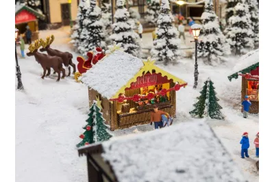 Modellbahn Union H0-A00493: H0 Weihnachtsmarktstand Theke Spielzeug
