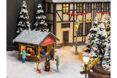 Modellbahn Union H0-A00495: H0 Weihnachtsmarktstand Einrichtung Glühweinstand
