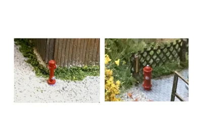Modellbahn Union H0-A50048: H0 Hydranten in 2 Ausführungen 10x