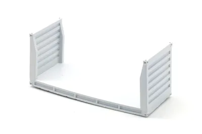 Modellbahn Union H0-A50337: H0 flat rack container, 20ft