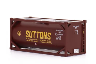Modellbahn Union H0-C20146: H0 Container 20ft Tankcontainer Suttons braun