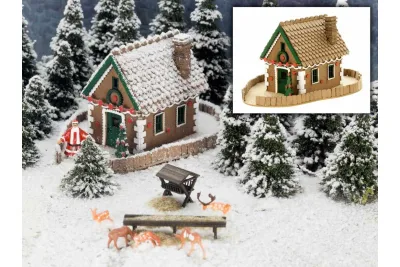 Modellbahn Union H0-H00224: H0 Lebkuchenhäuschen Weihnachtsmodell 2022