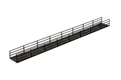 Modellbahn Union H0-L00097: H0 most kratowy z barierką 3x