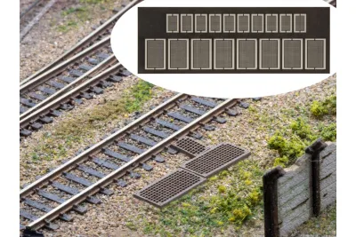 Modellbahn Union H0-L00152: H0 Gitterroste 18x