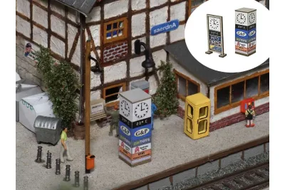 Modellbahn Union H0-L00276: H0 Werbeuhren 2x