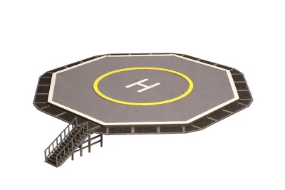 Modellbahn Union H0-L00313: H0 Hubschrauberlandeplatz achteckig