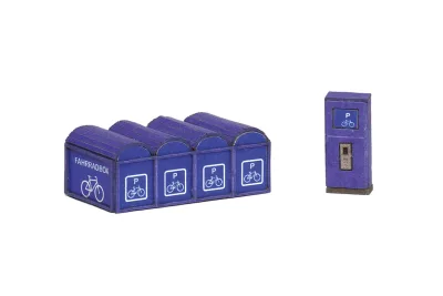 Modellbahn Union H0-L00482: H0 Set di box per biciclette